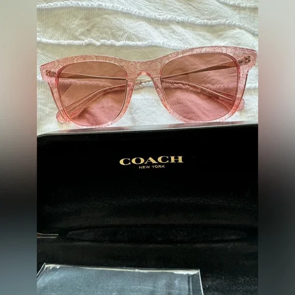 Coach Rose Glitter Sunglasses - Picture 2 of 4